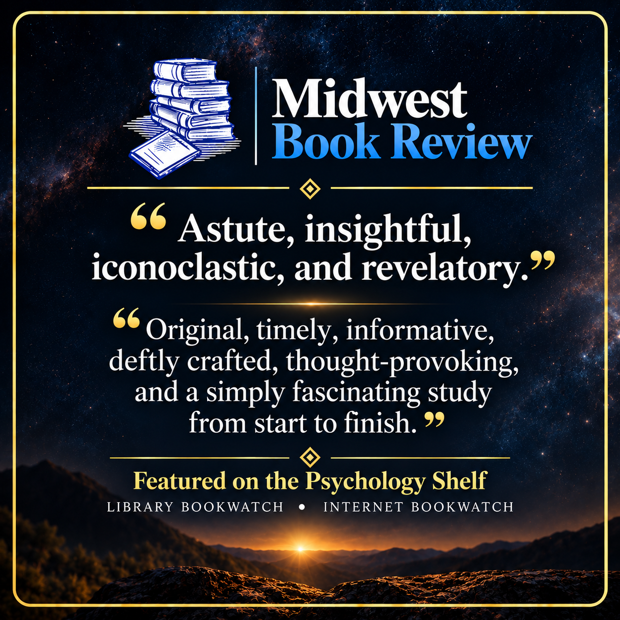 Midwest Book Review endorsement graphic