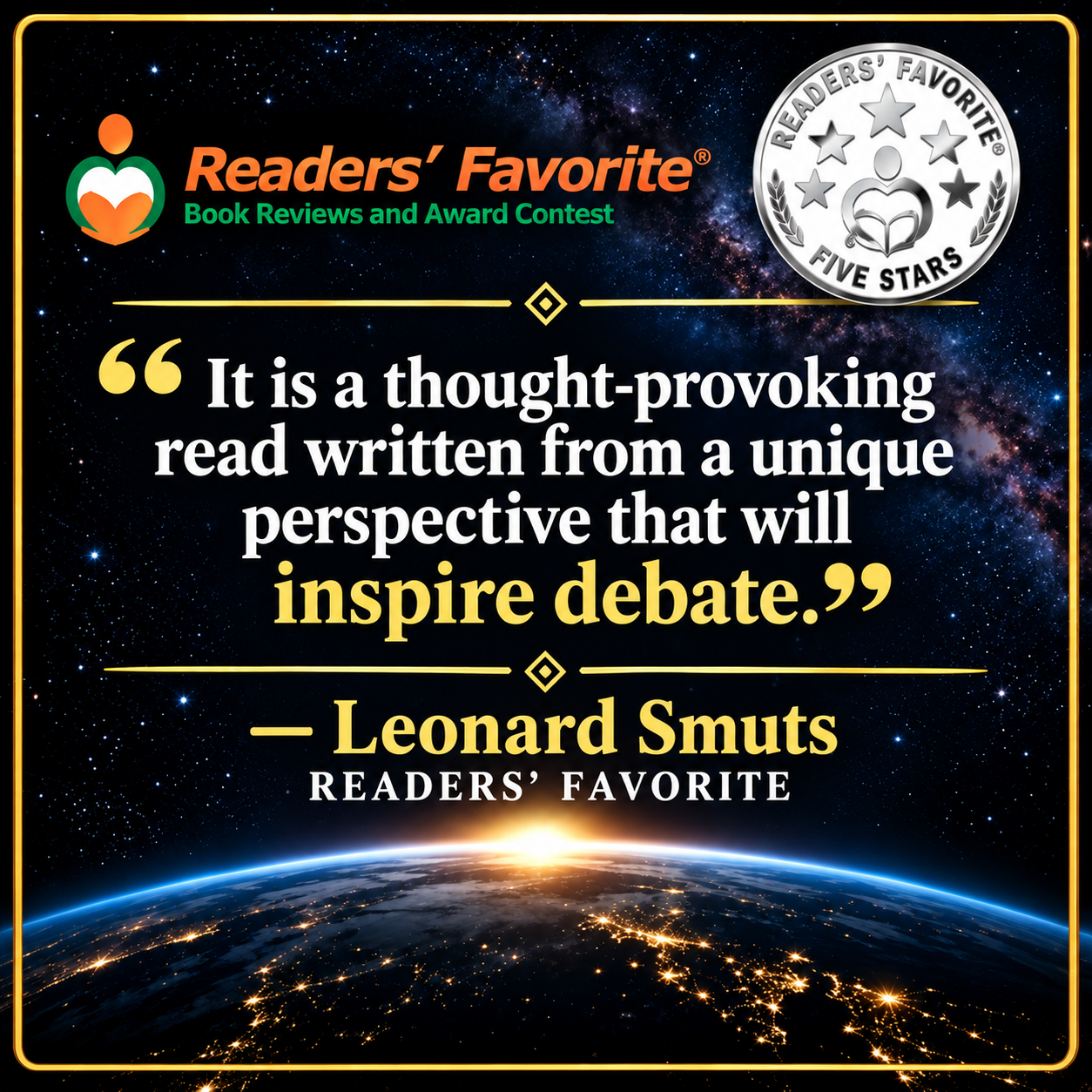 Readers' Favorite five-star recognition